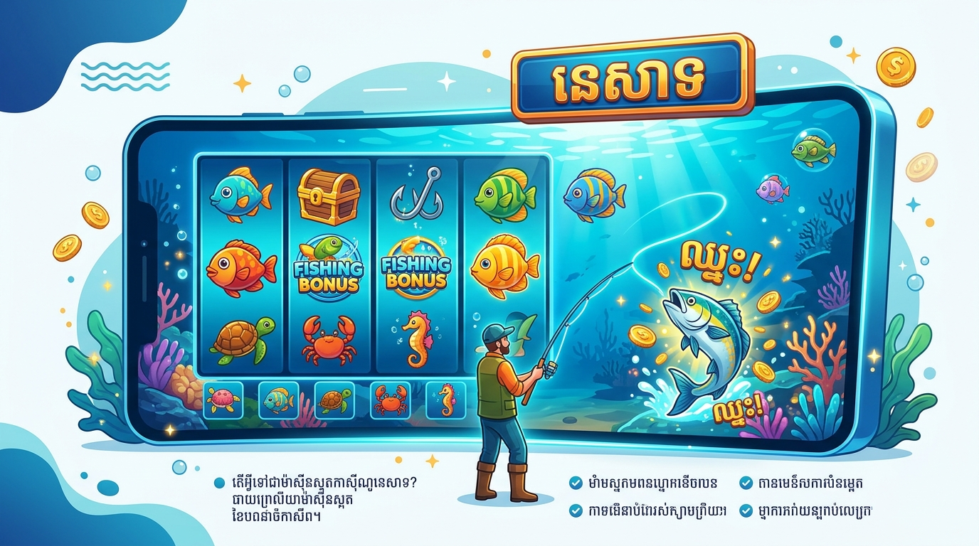 Fishing slot machine casino game interface