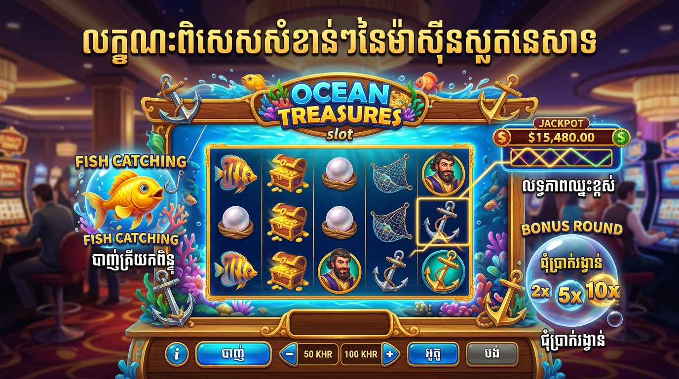 Key features of a fishing slot machine casino game