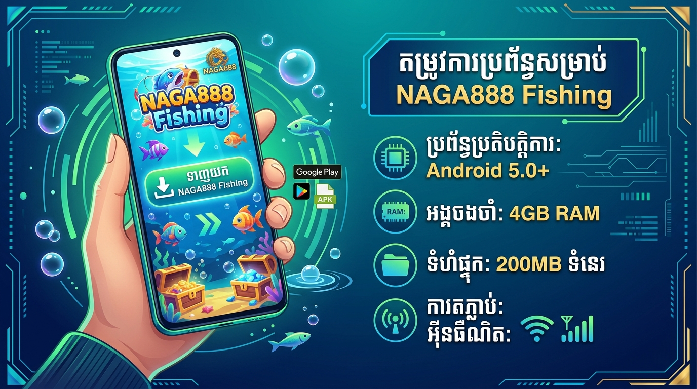 តម្រូវការប្រព័ន្ធសម្រាប់ NAGA888 Fishing