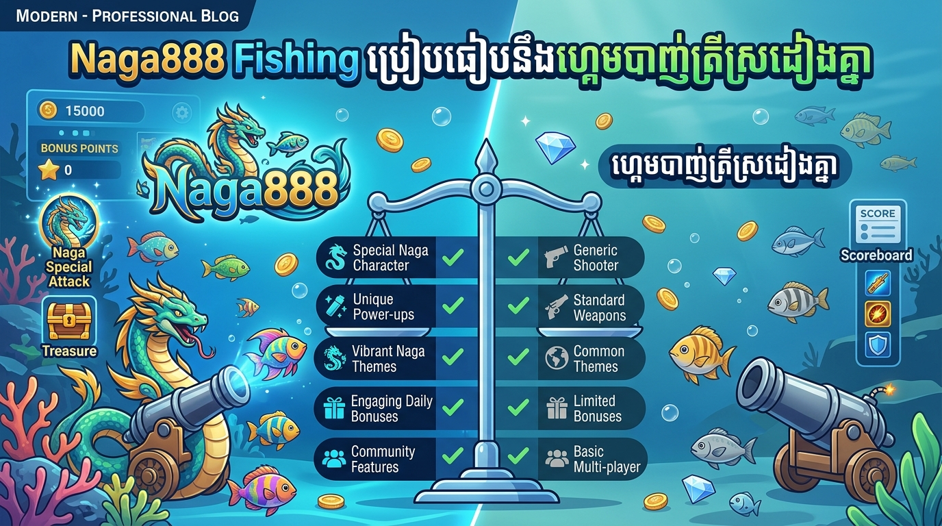 Naga888 Fishing ប្រៀបធៀបនឹងហ្គេមបាញ់ត្រីស្រដៀងគ្នា