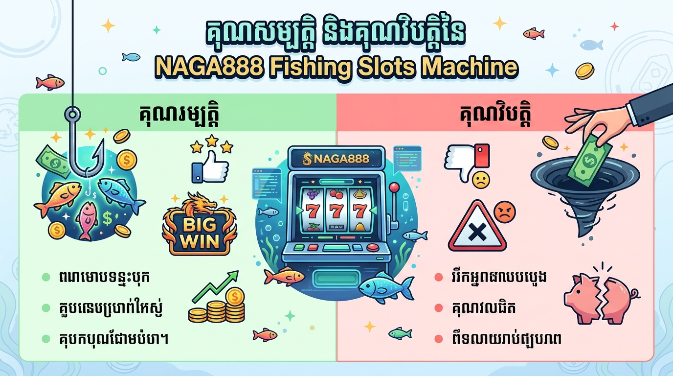 Pros and cons of fishing slots machine naga888