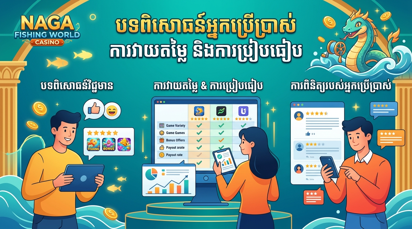 បទពិសោធន៍អ្នកប្រើប្រាស់ ការវាយតម្លៃ និងការប្រៀបធៀប