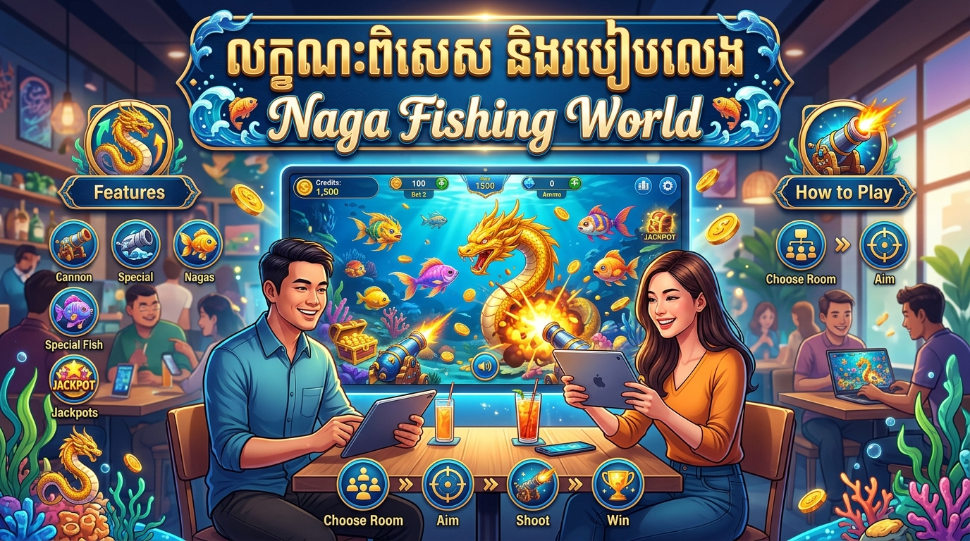 លក្ខណៈពិសេស និងរបៀបលេង Naga Fishing World