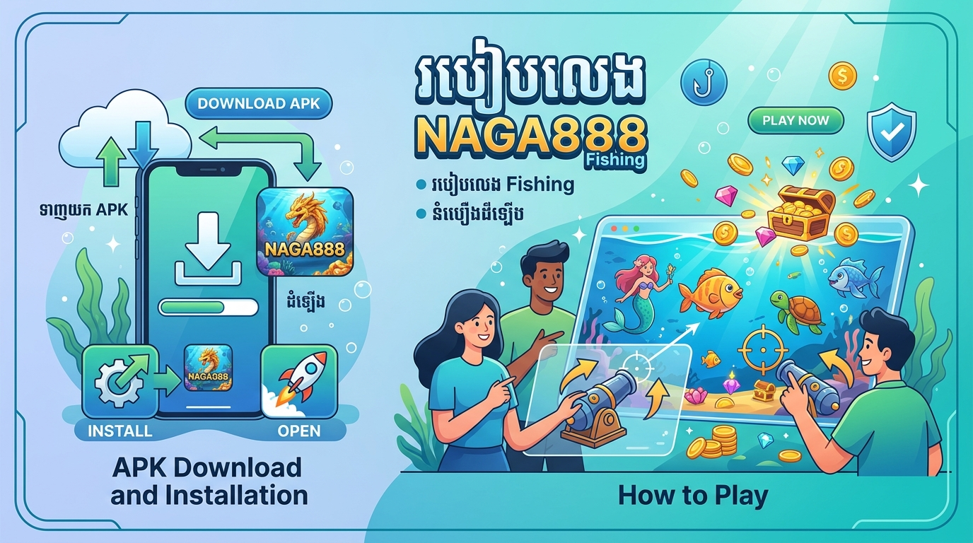 មុខងារសំខាន់ៗ និងរបៀបលេង NAGA888 Fishing - naga888 fishing apk download