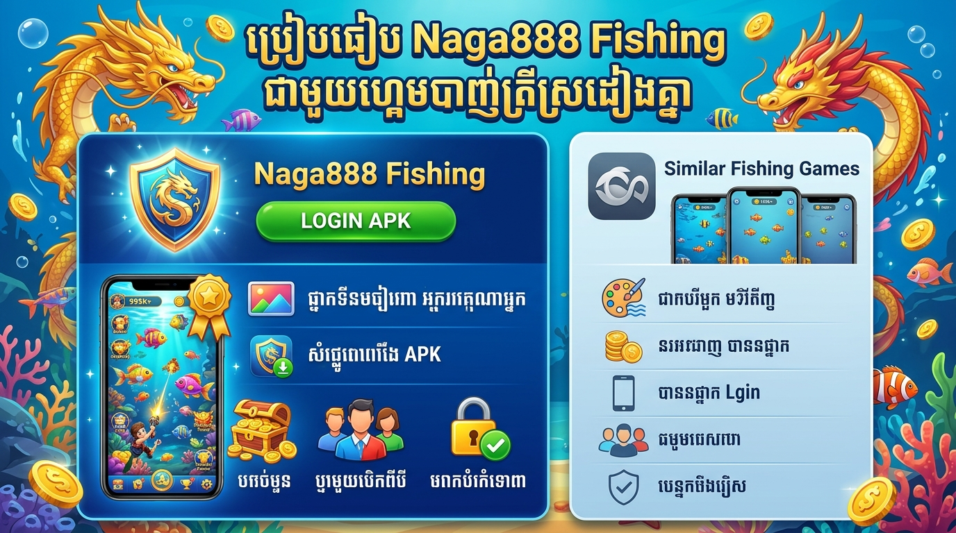 ការដំឡើង និងការចូលលេង Naga888 Fishing Login APK