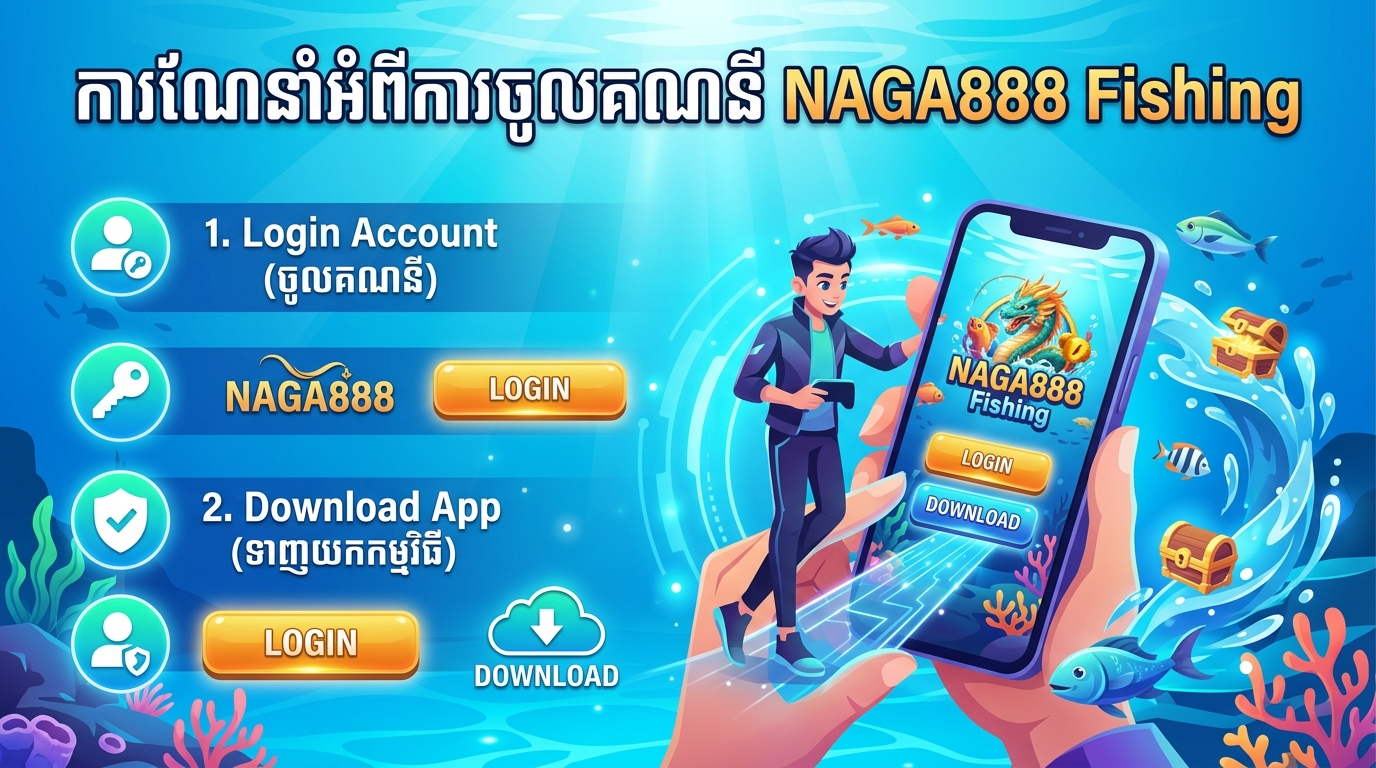 NAGA888 Fishing Login Download: ការណែនាំអំពីការចូលគណនី NAGA888 Fishing